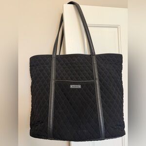 Vera Bradley Classic Black Quilted Tote